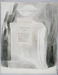 Epitaph auf Mrs. Clarke, Design 103 aus Die Gedichte von Thomas Gray, 1797-98